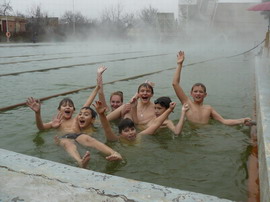 Thermal swimming pool in Berehovo