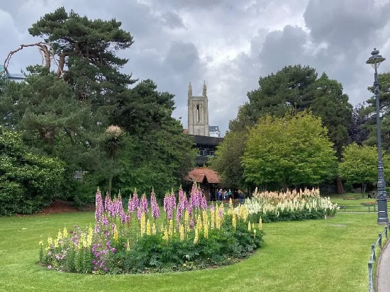 Walking around the city of Bournemouth. Camp in Britain