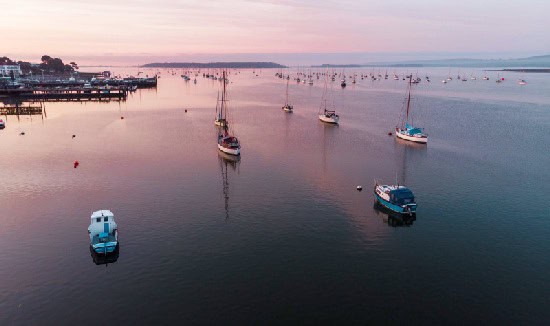 Camp in England in the spring. Various excursions