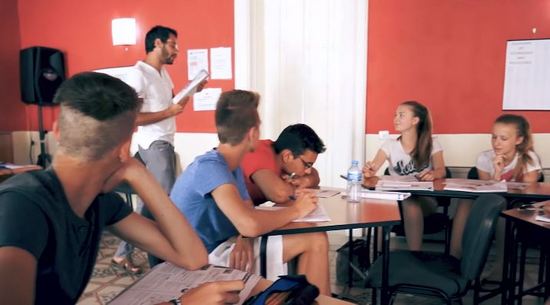 English lessons at a school in Malta