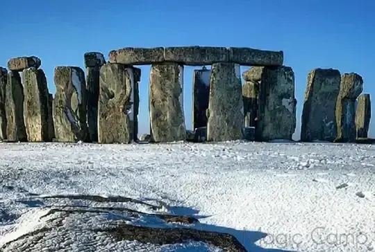 Stonehenge Winter Camp in Britain. Excursion to Stonehenge